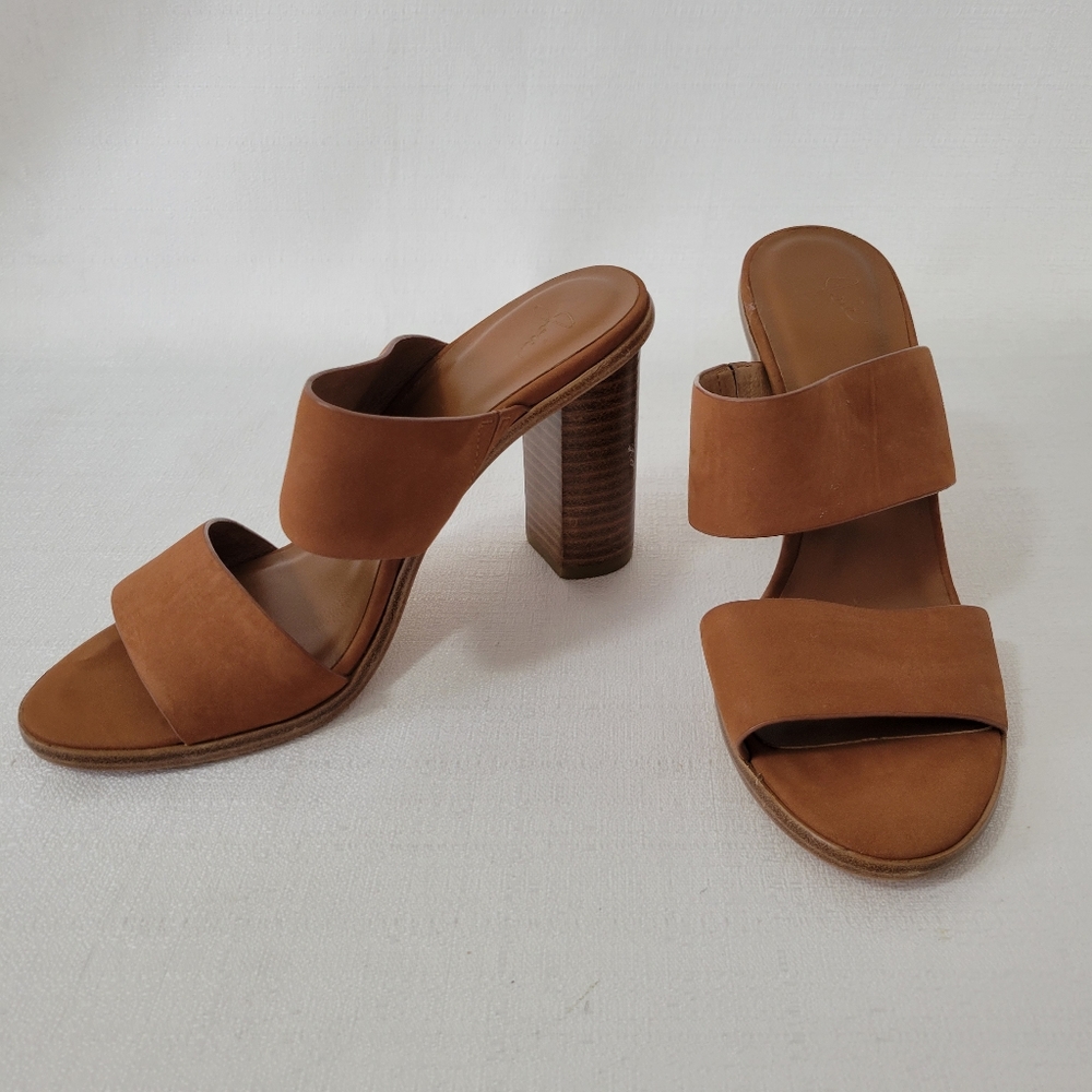 Joie Brown Block Heel Sandals
